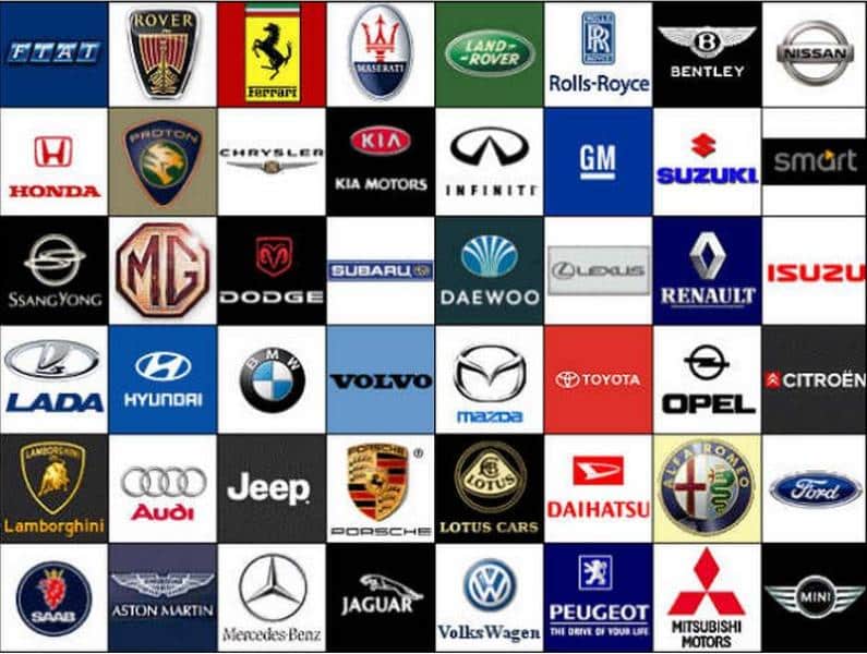 Car Brands Word Search