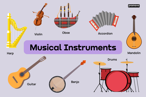 Musical Instruments Word Search