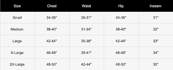 Generic Adidas sizing chart