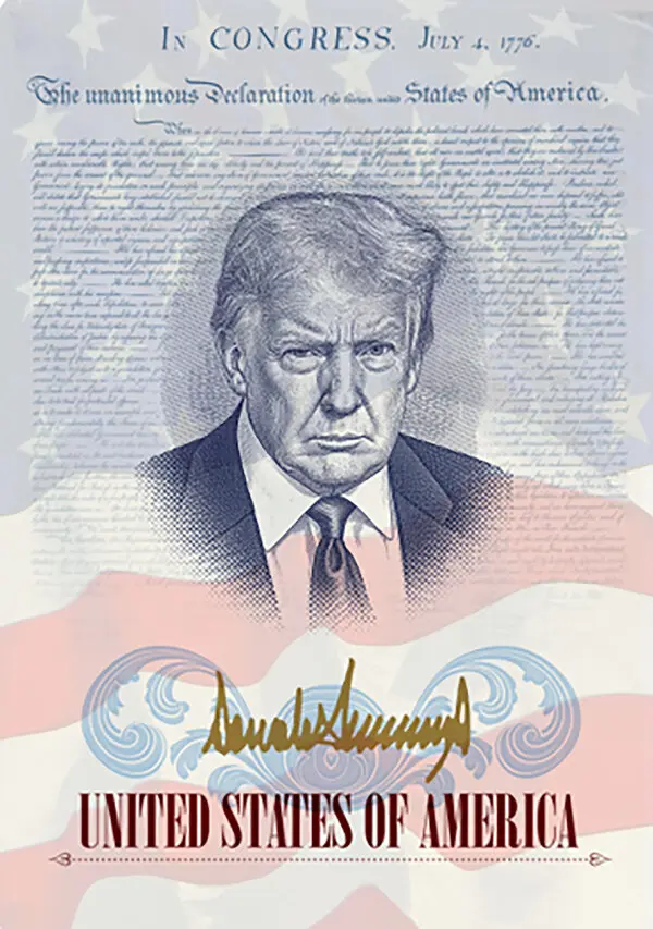 Image of the proposed passport mockup, made and designed by The State Department.